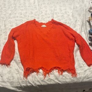Orange sweater